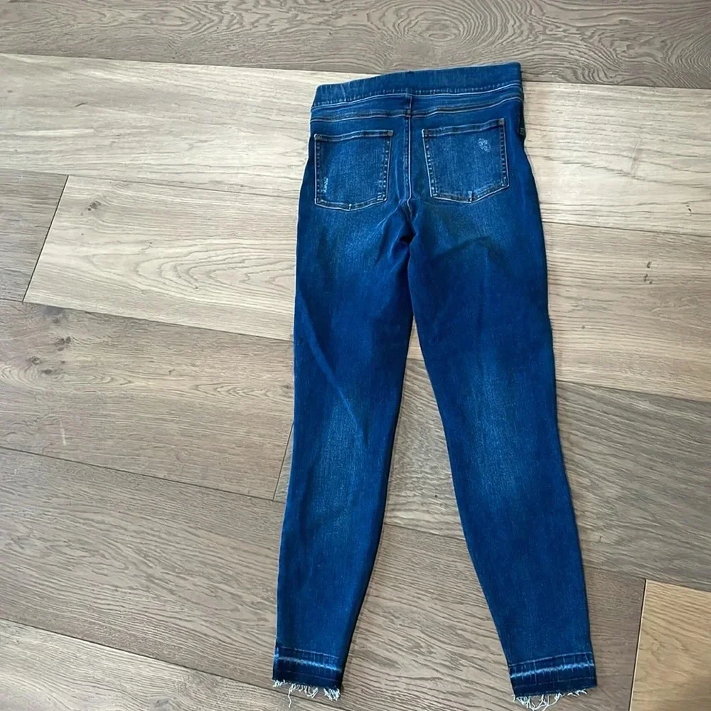 SPANX Distressed Skinny Jean Leggings Size Small